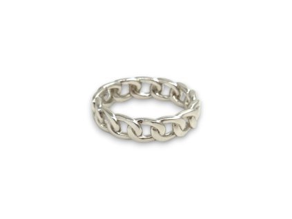 Stříbrný prsten pancr, v. 51, rhodiovaný, Ag 925