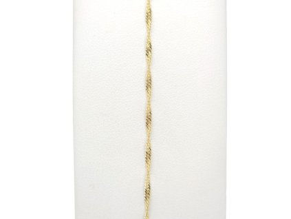 Zlatý náramek Lambada, 18 cm, 0,95 g, Au 585