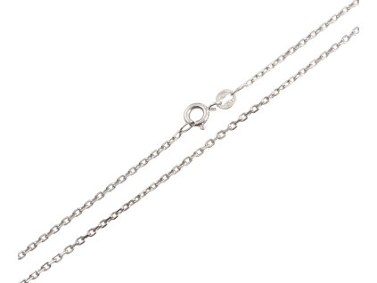 Stříbrný řetízek Ankr, 40 cm, rhodiovaný, Ag 925