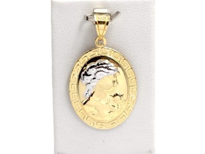 Zlatý přívěšek Kamea, 2,60 g, Au 585