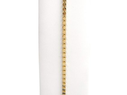 Zlatý náramek kostičky, 19 cm, 5,25 g, Au 585
