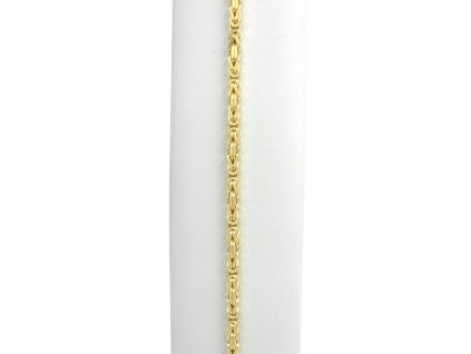 Zlatý náramek královský, 22,5 cm, 9,41 g, Au 585