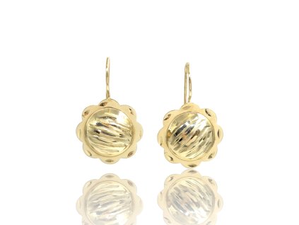 Zlaté náušnice, 2,83 g, Au 585