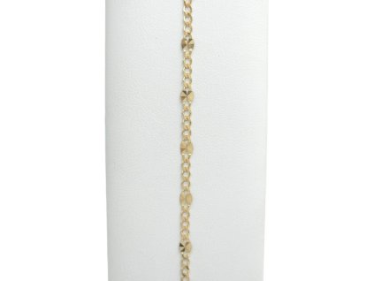 Zlatý náramek smashed, 19 cm, 1,26 g, Au 585