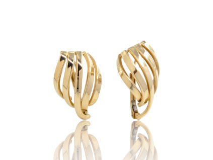 Zlaté náušnice, 3,04 g, Au 585