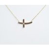 náhrdelník 43cm 1,61 křížek se zirk 20x12 Au2