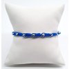 náramek 0,86 1,36 Ag kul 4mm modrá šn Ag3 1