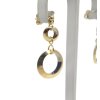 Náušnice visací kruhy, 2,61 g, Au 585