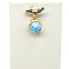 Přívěšek s modrým opálem, 1,06 g, Au 585