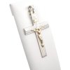 Přívěšek křížek s Kristem, 3,51 g, bílé Au 585