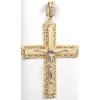Přívěšek křížek s Kristem, 11,21 g, Au 585