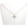 Stříbrný náhrdelník - Anděl se zirkony, rhodiovaný, Ag 925