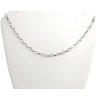 Stříbrný řetízek, 45 cm, rhodiovaný, Ag 925