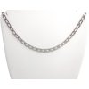 Stříbrný náhrdelník,45 cm, rhodiovaný, Ag 925