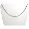 Stříbrný řetízek Pancr, 55 cm, rhodiovaný, Ag 925