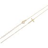 Zlatý náhrdelník s křížkem, 39-44 cm, 1,68 g, Au 585