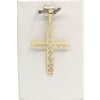Zlatý přívěsek křížek, 0,53 g, Au 585