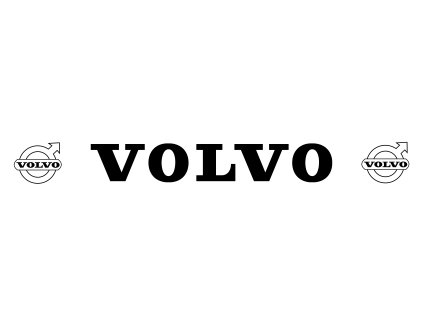 Volvo bílo černá