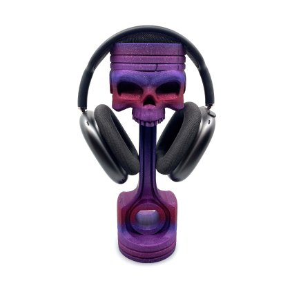 Piston Reaper – Industrial Headset Stand with a Dark Soul