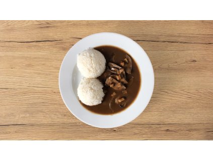 Srdce na slanině, rýže