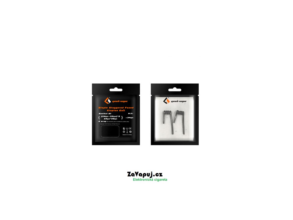 Staple Staggered Fused Clapton KA1 - předmotané spirálky - GeekVape