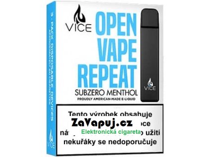 Elektronická cigareta VICE Subzero Menthol 20mg 3Pack