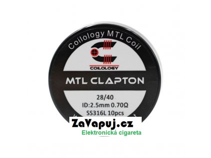 Předmotané spirálky Coilology MTL Series MTL Clapton SS316L (0,7ohm) (10ks)