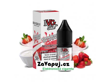 Liquid IVG Salt Strawberry Jam Yoghurt (Jogurt s jahodovým džemem) 10ml 10mg