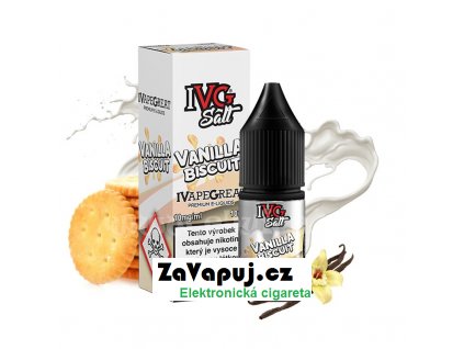 Liquid IVG Salt Vanilla Biscuit (Vanilková sušenka) 10ml 10mg