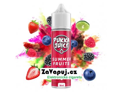 Příchuť Pukka Juice Shake & Vape Summer Fruits (Bobulovitá směs s limetkou) 18ml