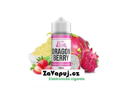 Příchuť Infamous Elixir Shake & Vape Dragonberry (Jahody, dračí ovoce a pudink) 20ml