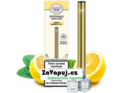 Elektronická cigareta Dinner Lady Vape Pen Lemon Sherbets Ice 20mg