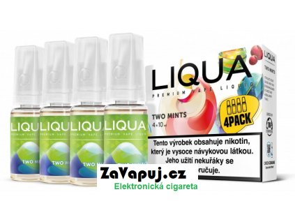 liquid liqua elements 4pack two mints 4x10ml 3mg chut maty a mentolu