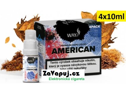 Liquid WAY to Vape 4Pack American 4x10ml-12mg