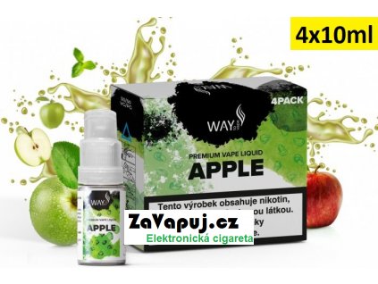 Liquid WAY to Vape 4Pack Apple 4x10ml-6mg