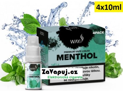 Liquid WAY to Vape 4Pack Menthol 4x10ml-3mg