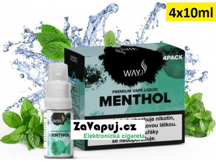 Liquid WAY to Vape 4Pack Menthol 4x10ml-6mg