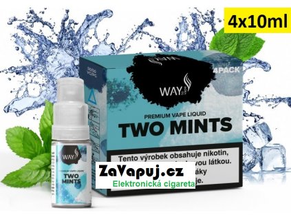 Liquid WAY to Vape 4Pack Two Mints 4x10ml-3mg