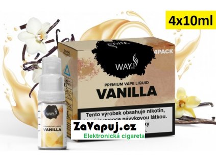 Liquid WAY to Vape 4Pack Vanilla 4x10ml-6mg