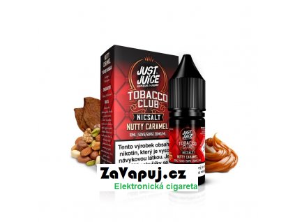 Liquid Just Juice SALT – Tobacco Nutty Caramel (Oříškový tabák s karamelem) 10ml 11mg