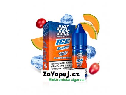 Liquid Just Juice SALT – ICE Grape & Melon (Ledové hroznové víno & cukrový meloun) 10ml 11mg