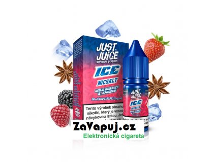 Liquid Just Juice SALT – ICE Wild Berries & Aniseed (Ledové lesní ovoce s anýzem) 10ml 11mg