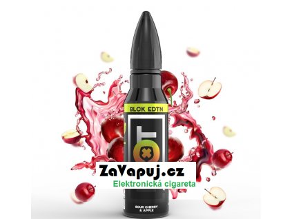 Příchuť Riot Squad BLCK EDTN Shake & Vape Sour Cherry & Apple (Třešeň & zelené jablko) 20ml