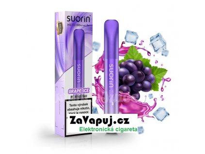 Elektronická cigareta Suorin Bar Hi700 Grape Ice 20mg