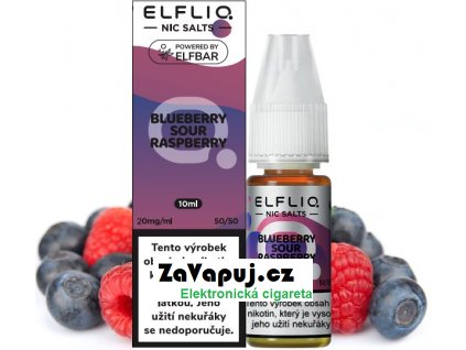 Liquid ELFLIQ Nic SALT Blueberry Sour Raspberry 10ml - 20mg