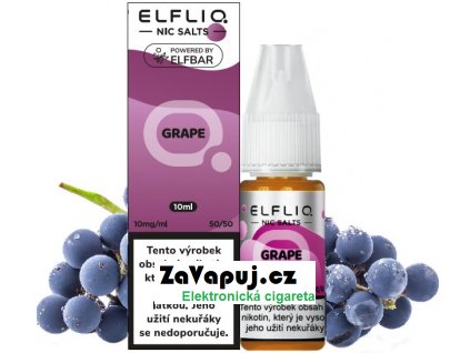 Liquid ELFLIQ Nic SALT Grape 10ml - 10mg