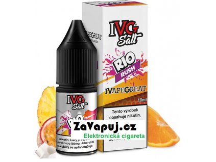 Liquid IVG SALT - Rio Rush (Pomeranč, ananas, banán a marakuja) 10ml 10mg