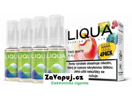 Liquid LIQUA Two mints (Chuť máty a mentolu)  4x10ml 18mg