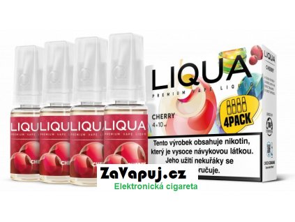 Liquid LIQUA Cherry (Třešeň) 4x10ml 18mg