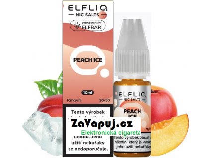 Liquid ELFLIQ Nic SALT Peach Ice 10ml - 10mg